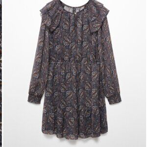 mango Printed chiffon dress